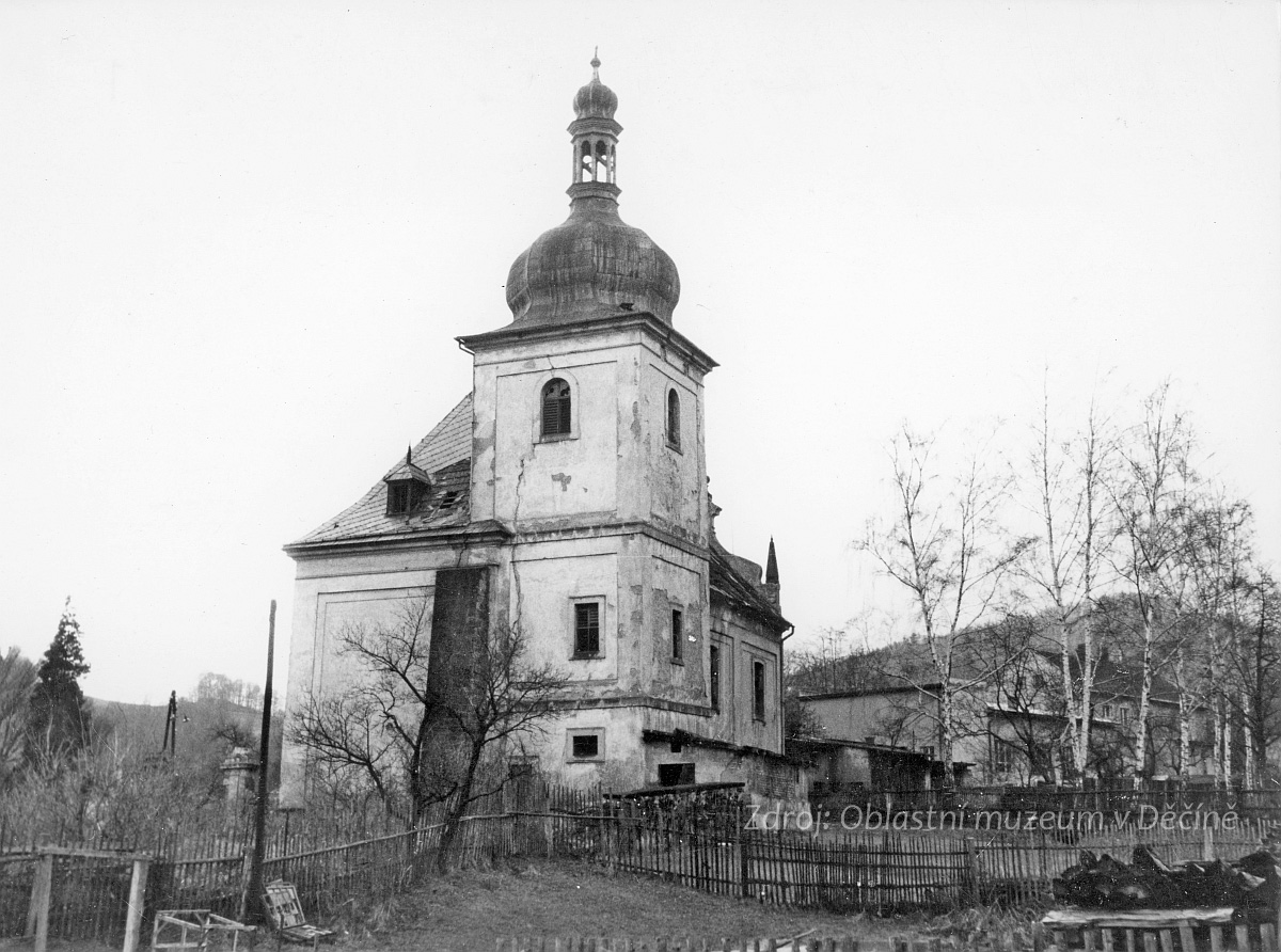 Děčín – Krásný Studenec, kostel archanděla Michaela